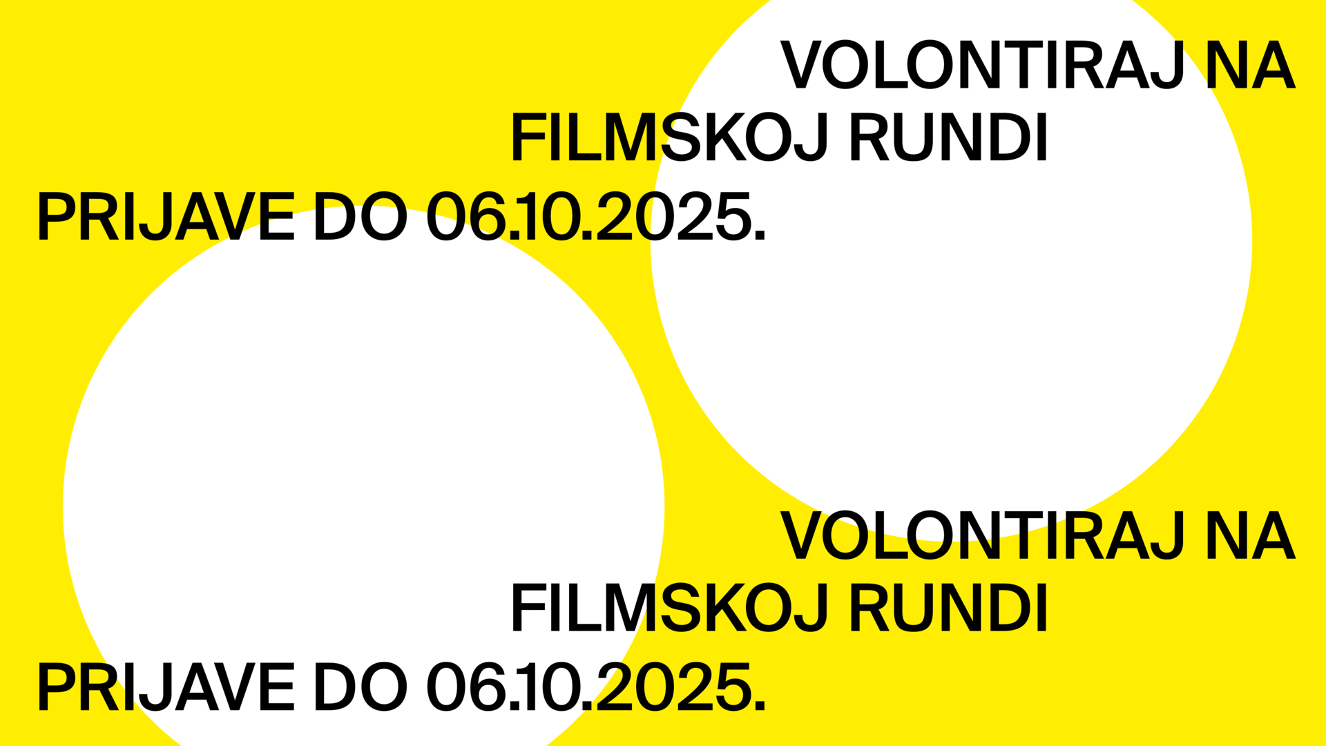 Volontiraj na Filmskoj Rundi